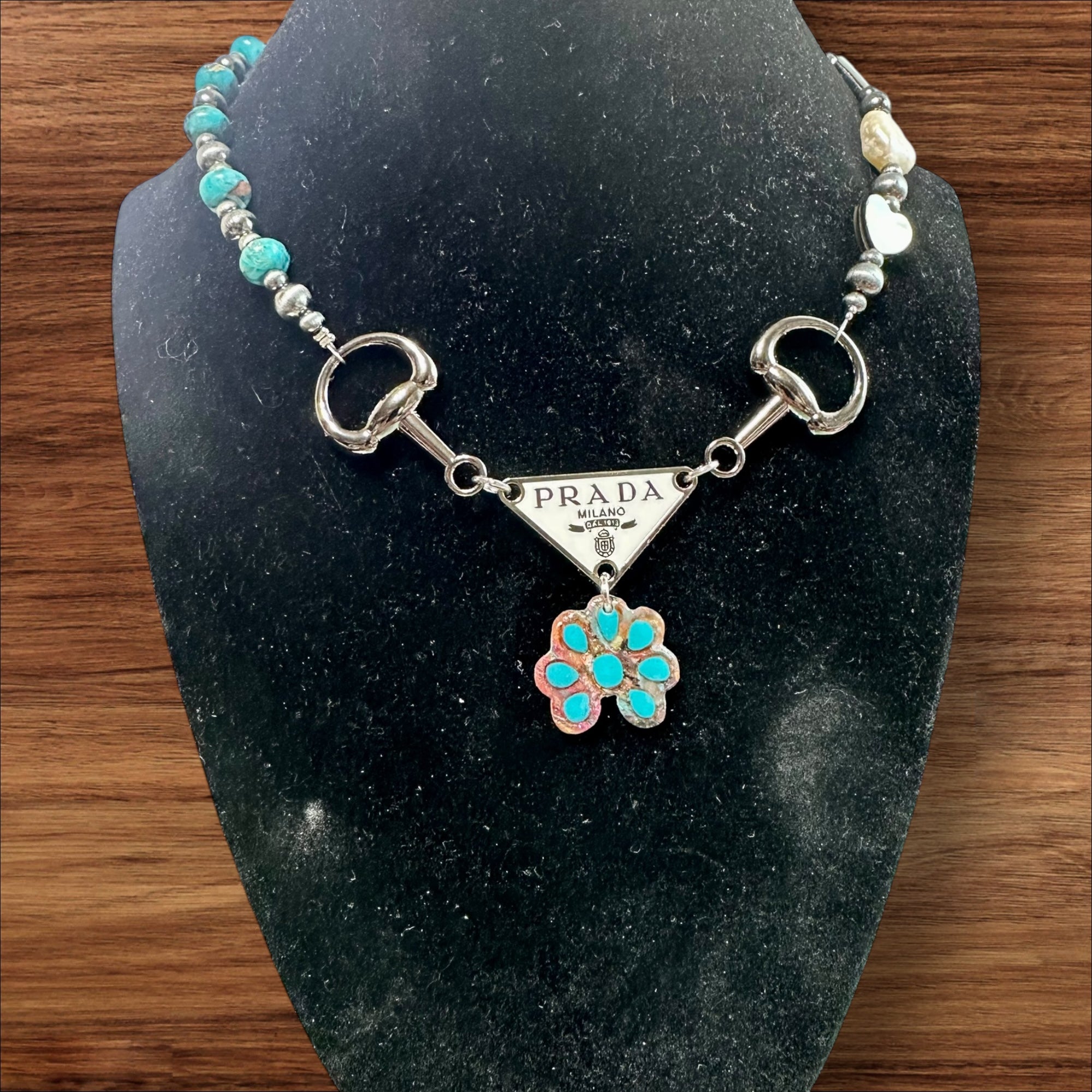 Turquoise Squash Blossom Choker | Western Statement Choker